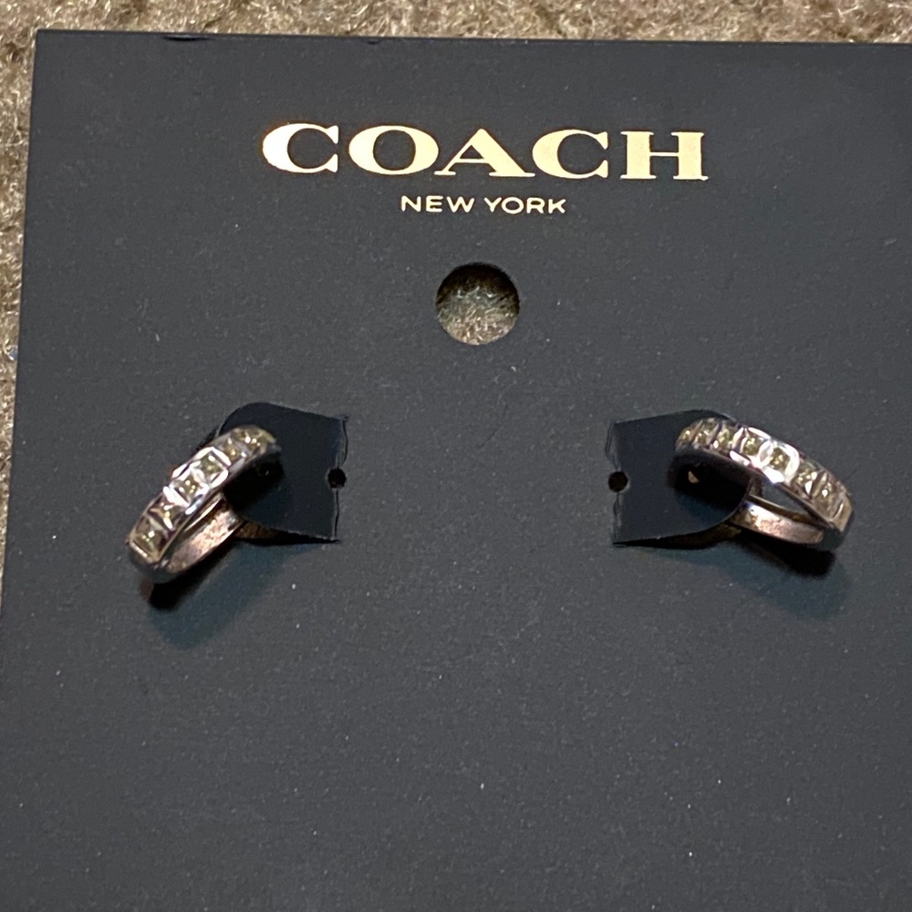 Coach Hoop Small Earrings